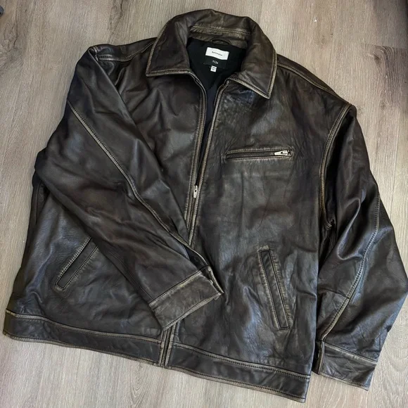 Reformation veda marco oversized leather bomber jacket